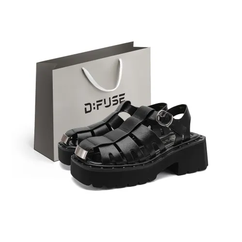 D Fuse SCANDINAVIA Римские сандалии Женские Черные