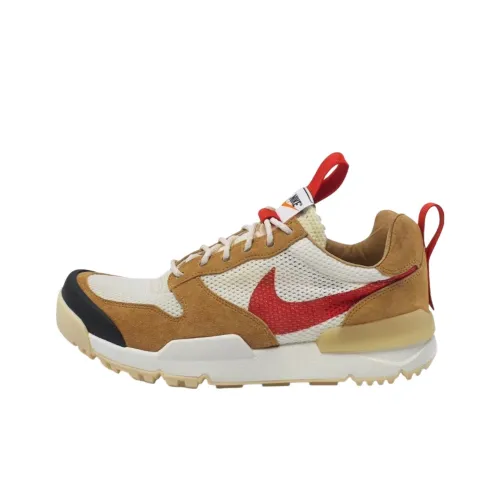 Tom Sachs x Nike Craft Mars Yard 3,0 Slip-Resistant Abrasion-Resistant Low Top Casual Shoes Unisex Beige Brown