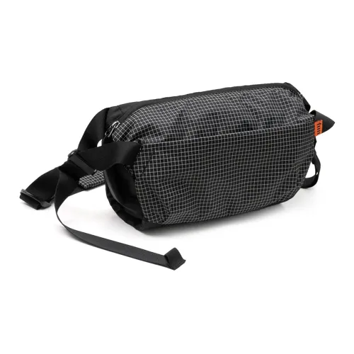 MYBRANDORIGINAL Нейлоновая сумка через плечо стандартная унисекс черно-белая клетка