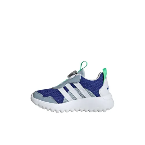 Adidas ACTIVEFLEX BOA 4,0 Детская беговая обувь Низкий топ Полу-флуоресцентный синий/желтый синий/белый Kids