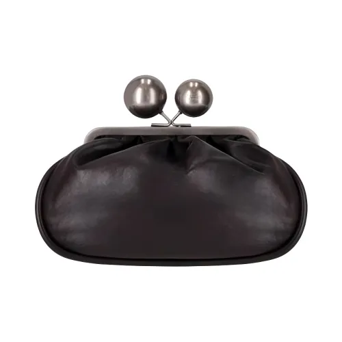 WEEKEND MaxMara Сумка через плечо из кожи женская черная