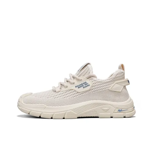 Binary Устойчивый к истиранию Низ Резистентный Низкий Топ Casual Мужской Бежевый