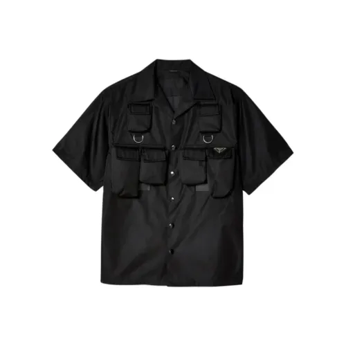 PRADA Мужские Черные Рубашки