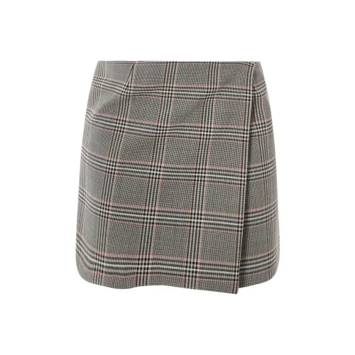 Спортивная кожаная короткая юбка женская коричневого цвета