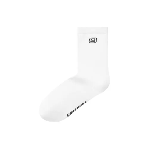 Skechers 1 упаковка Bright White 0019 Мужские носки MID до икры