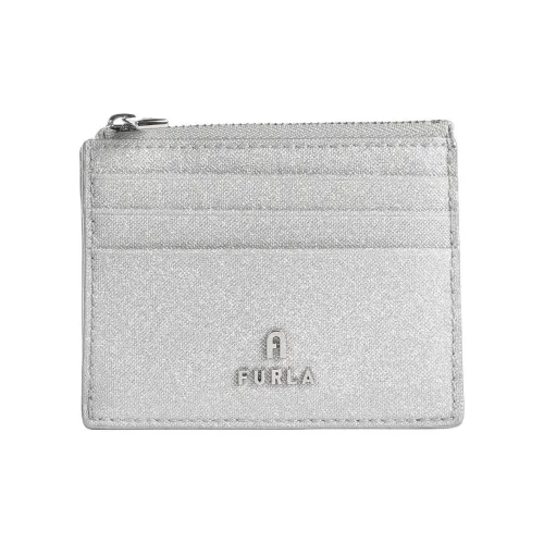 Furla Блестящий Розовый Ткань Картхолдер Women's Silver
