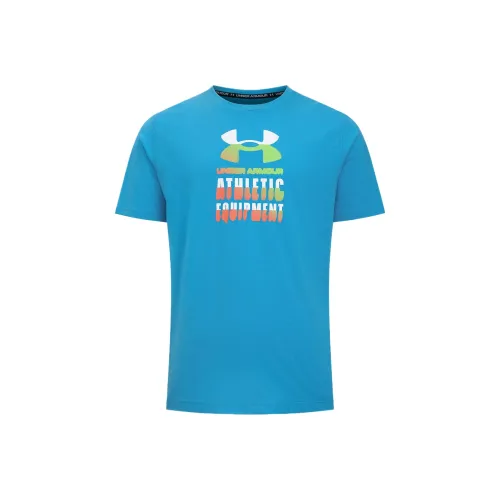 Under Armour HEATWAVE T Рубашка Мужская Эфирный Синий