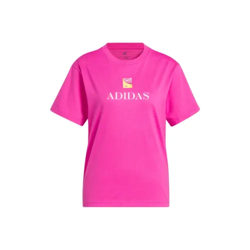 Adidas Sportswear Стандартная футболка женская розовая