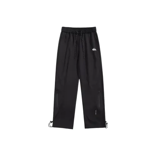 Quiksilver Черные унисекс ветрозащитные брюки