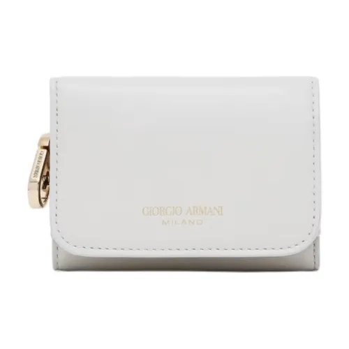 AMANI Коровья кожа Трехсекционный кошелек Мини Женский Белый