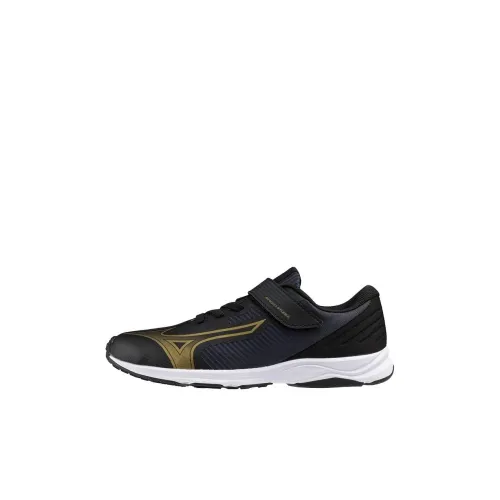 Mizuno SPEED STUDS 4 Детские беговые кроссовки Низкий Топ Черный/Золото Kids