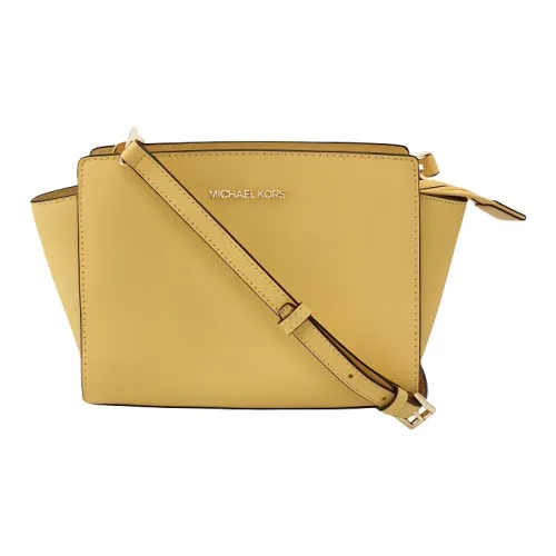 MICHAEL KORS Selma Кожа Сумка через плечо Женская Желтая Хризантема