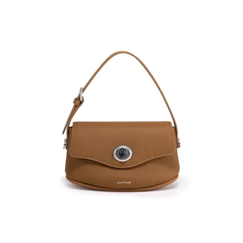 Simedin Сумка из натуральной коровьей кожи маленькая женская карамельный коричневый слоновый серый