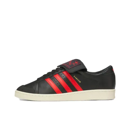 WILLY CHAVARRIA x adidas originals Slip-resistant Abrasion-resistant Low Top Skateboard Shoes Unisex Black Red WILLY CHAVARRIA x adidas originals Противоскользящие Устойчивые к истиранию Низкие Кроссовки для скейтбординга Унисекс Черный Красный