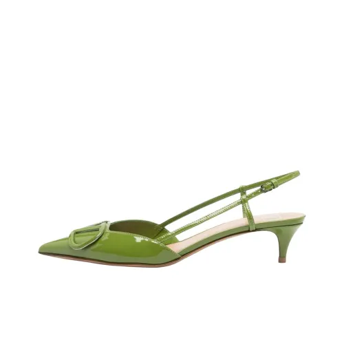 Valentino Vlogo Узкий каблук Высокие каблуки 5 см Женские Зеленый