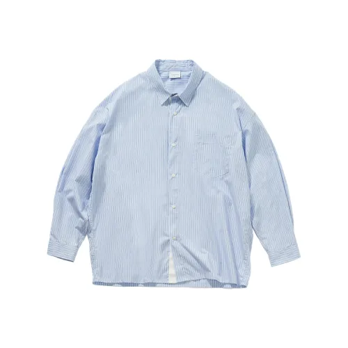 714STREET Рубашка Унисекс Синие Полосы
