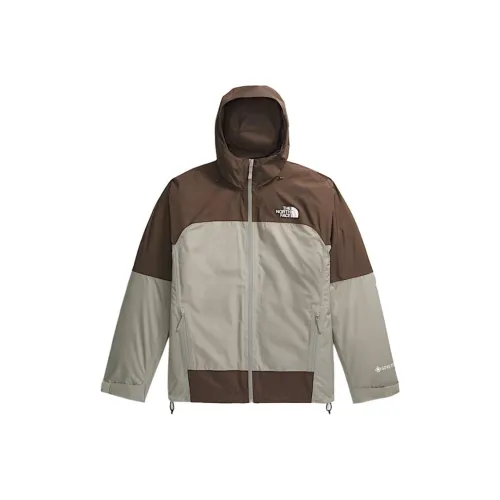 THE NORTH FACE Mountain Light Triclimate GORE TEX Куртка Мужская 2 Пачка Глиняно-Серый Дымчатый Коричневый