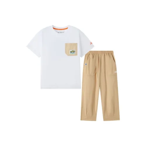 New Balance совместный бренд Повседневная спортивная одежда NB 2 предмета комплект для детей 3-7 лет