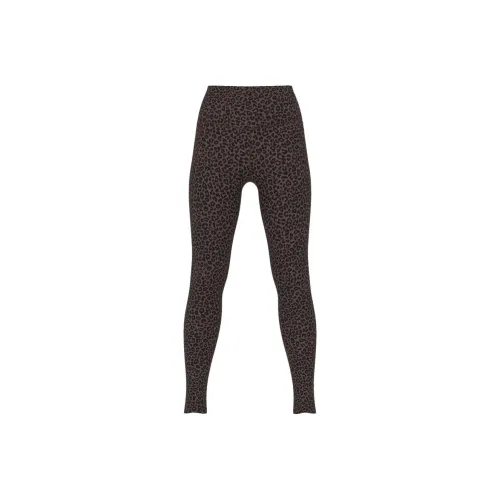 Victoria's Secret Женские спортивные брюки с коричневым леопардовым принтом