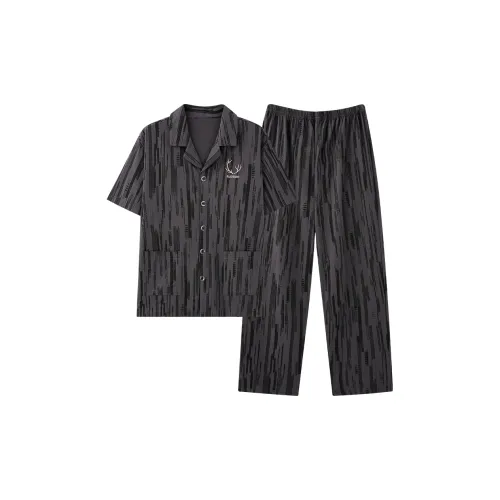 MULONGSHIJIA Черный мужской комплект пижам