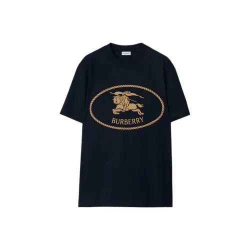 Burberry SS25 T Рубашка Мужская Морской Синий