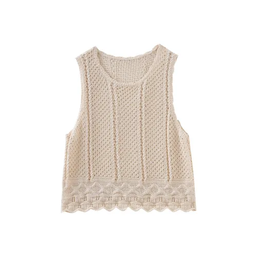 OUNIXUE Абрикос Женские Трикотаж