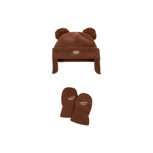 Nike Полиэстер Шапки-бини Детский Коричневый