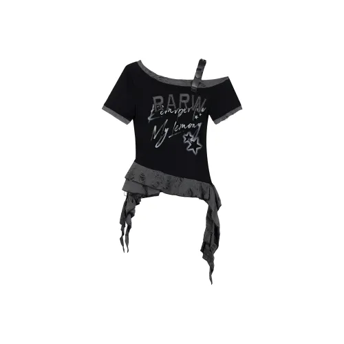 GM Черные Женские Футболки