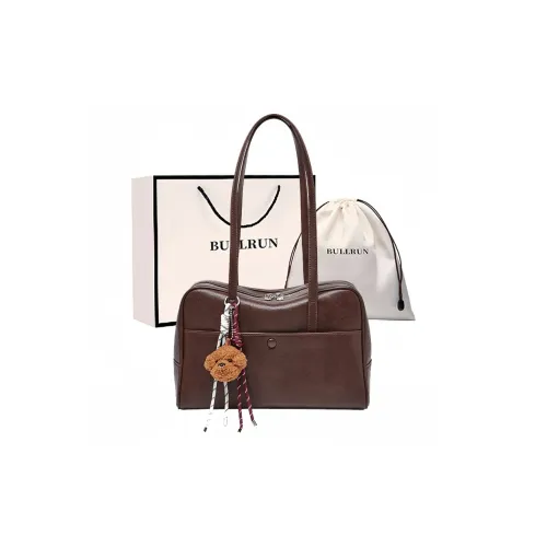 Bullrun Сумка из синтетической кожи сумка через плечо обычная женская растительное дубление цвет кофе
