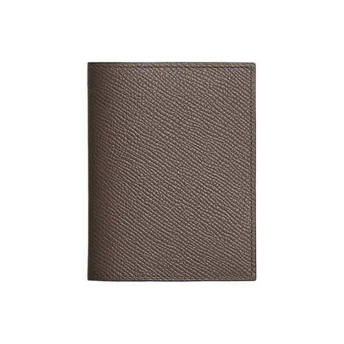 HERMES Epsom Телячья кожа Защитный чехол для ноутбука Unisex 8F Gris Étain Олово-серый