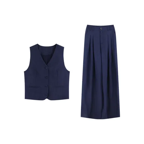 DianThia Майка и Широкие Брюки Двухкомпонентный Комплект Повседневный Костюм Женский