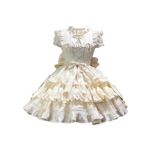 Лолита-стиль Женские Заварной Цвет