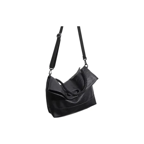 VIHUS Microfiber Leather Crossbody Bag Shoulder Bag Regular Men's Black