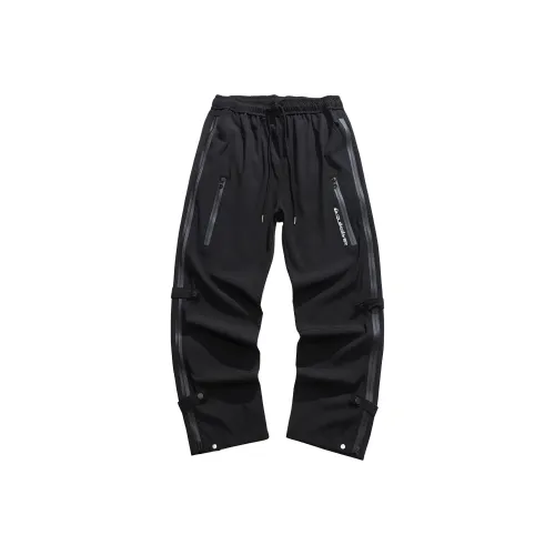 Quiksilver Burst Черные унисекс ветрозащитные брюки