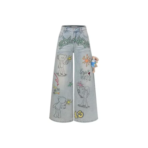 13 DEMARZO Синие Женские Джинсы