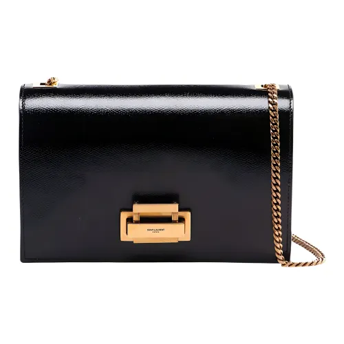 SAINT LAURENT Кожа Цепь Сумка через плечо Женская Черная
