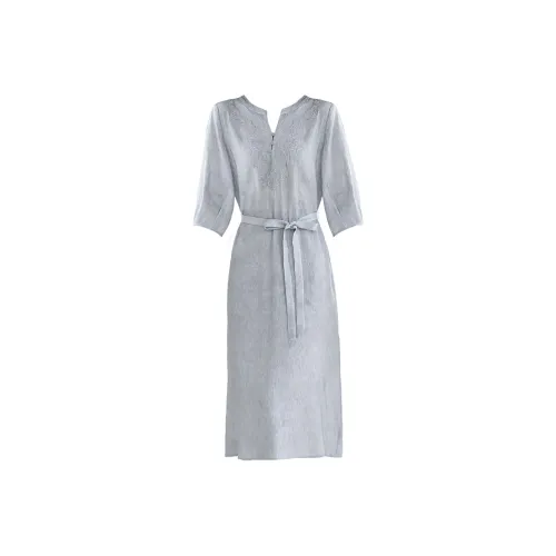 Ink Beauty Длинное платье с длинными рукавами женское