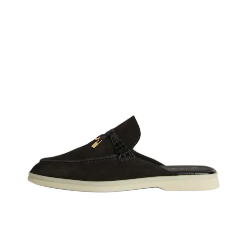 Loro Piana Домашние тапочки Женские Черные