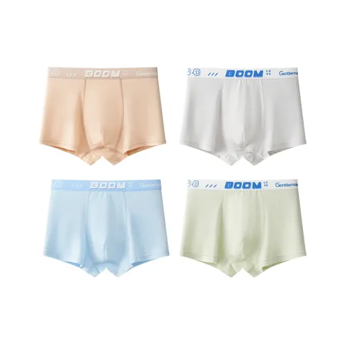 Marcolor Нижнее белье 4 упаковки [Небесно-голубой + Светло-серый + Бирюзовый + Оранжевый] Подростки