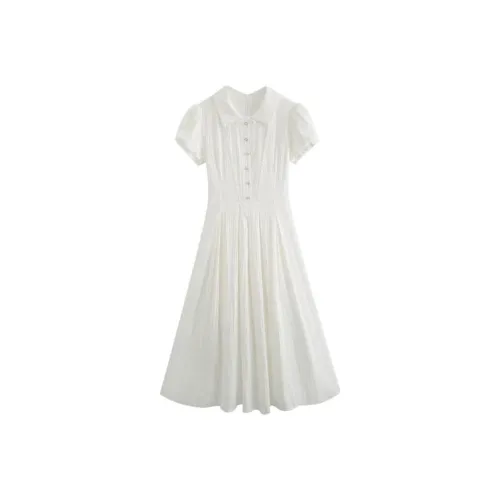 Ning Cai Yuer Короткий рукав Платье Женское