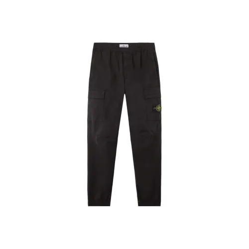 STONE ISLAND Карго брюки Мужские Черные