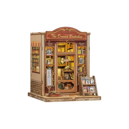 CUTEBEE Книжный магазин театра Деревянный Ручной BOOK Кронштейн Конструкторы 253 шт CWGC206