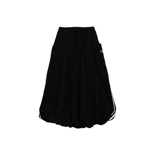 ROARINGWILD Черная Женская Повседневная Длинная Юбка