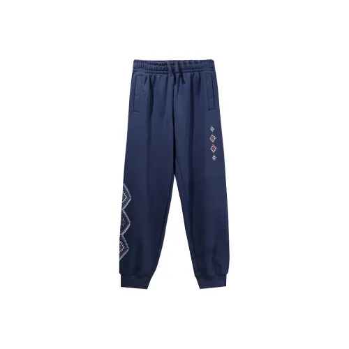 Подростки LINING YOUNG Вязаные Тренировочные Штаны Синий