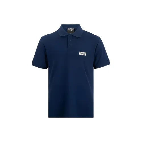 VERSACE SS25 Поло Мужское Синее