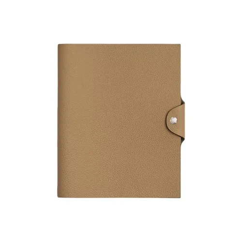 HERMES Ulysse Корова Кожа Защитный Чехол Унисекс 1C Poussiere Земляной Тон