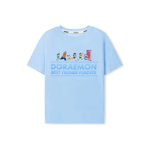 Skechers Kids x DORAEMON A T-рубашка небесно-голубой 016M подростки