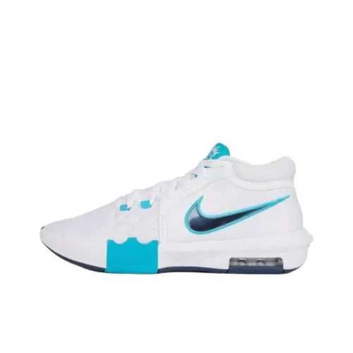 Nike Witness 8 Slip-Resistant Abrasion-Resistant Low-Top Баскетбольные кроссовки Мужские Белые