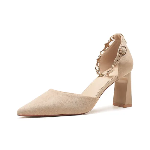 Zubumei Грубый каблук Высокие каблуки Женские