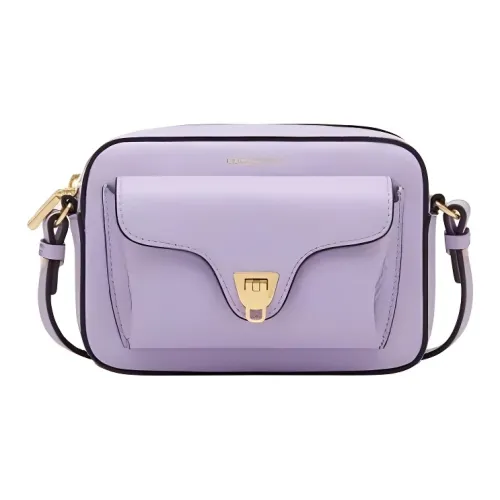 COCCINELLE Beat GRAIN LEATHER Camera Сумка Сумка через плечо Мини Женская Фиолетовая